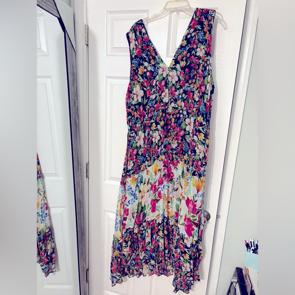 💖Wear Pink💖 Floral v neck dress